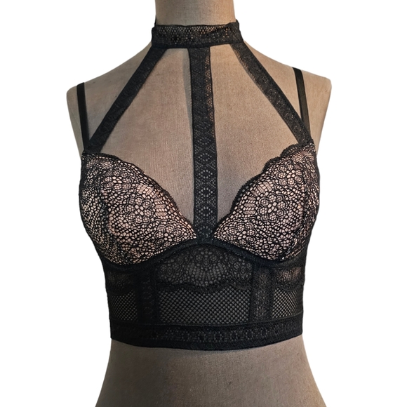 Victoria's Secret Other - Victoria's Secret Very Sexy Plunge Fishnet Lace  Bra 32C NWOT